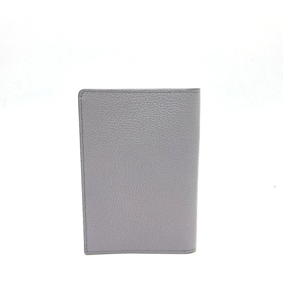 FENDI 7AS378 logo Small pass case passport case Leather gray - Picture 10 of 11